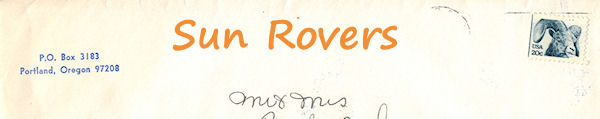 Sun Rovers envelope